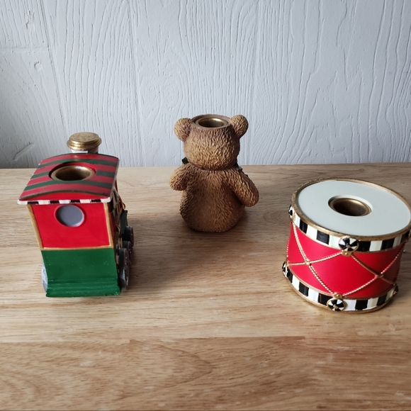 Mackenzie-Childs Toyland Candle Holders - Set of 3 - Picture 4 of 11